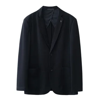 5902-2023 Осенне-зимний новый продукт, мужской костюм, деловой, повседневный, простой, в сетку, однобортный пиджак в западном стиле, мужское верхнее пальто