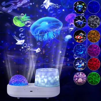 Светодиодный Проекционный Светильник Galaxy Океан Звездный Проектор Детский Подарок Ночник Вращение Туманности Звездный Свет Для Украшения Комнаты