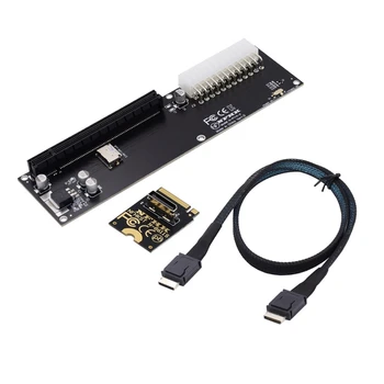 Хост-адаптер Zihan PCI-E 3.0 M-key M.2 для Oculink SFF-8612 SFF-8611 для внешней видеокарты GPD WIN Max2 и SSD-накопителя